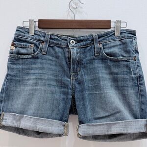 Big Star Remy Low Rise Bermuda Light Blue Rolled-Cuff Jean Shorts